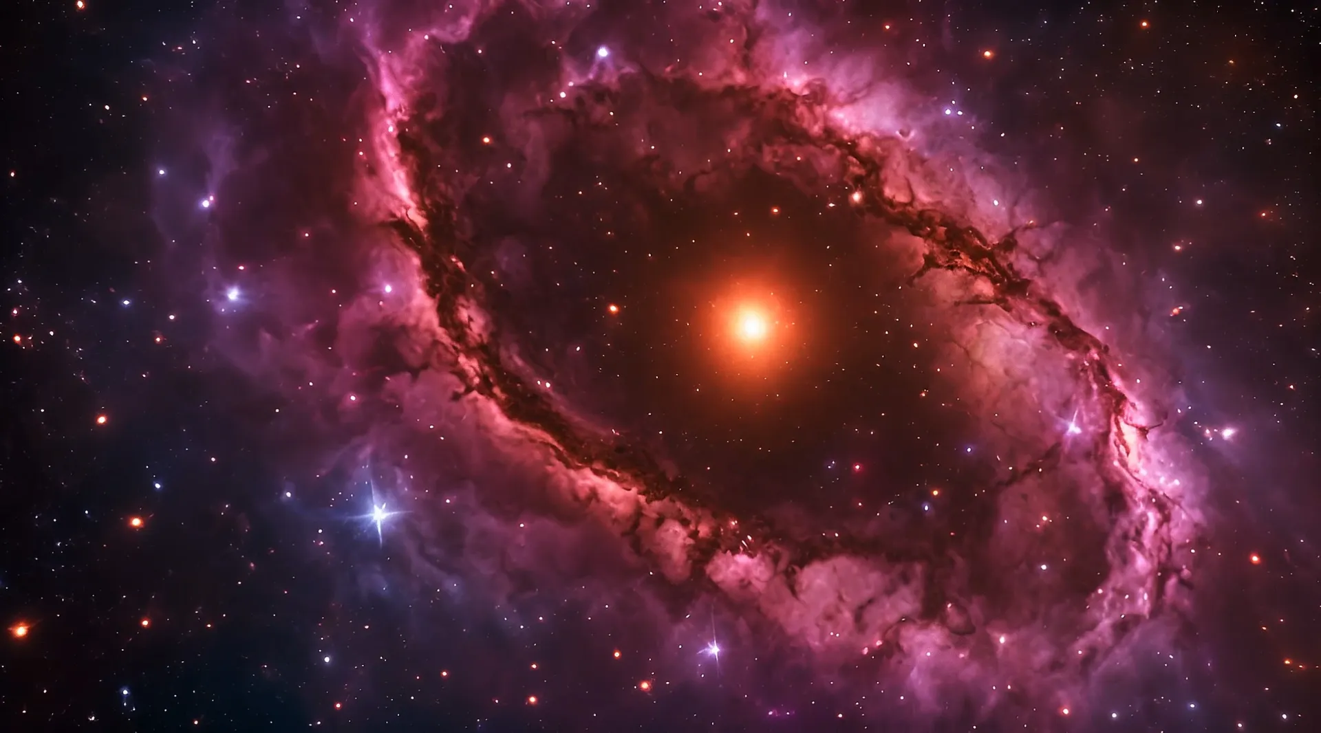 Celestial Nebula Majestic Space Motion Graphic Stock Video
